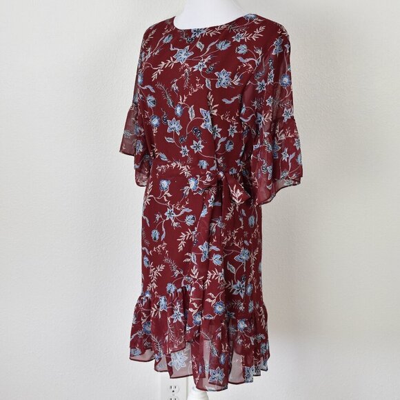 Rebecca Minkoff Wendy Wrap Dress Floral - S - Picture 4 of 10